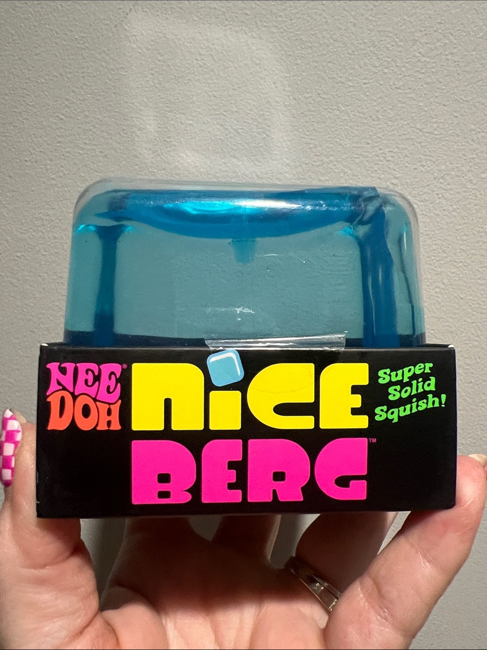 NeeDoh Nice Berg Blue Super Solid Squish Toy